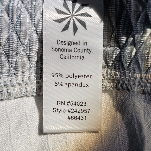 Athleta Gray and White Zip Up Hoodie Jacket Small EUC - Picture 13 of 15